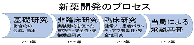 新薬開発のプロセス